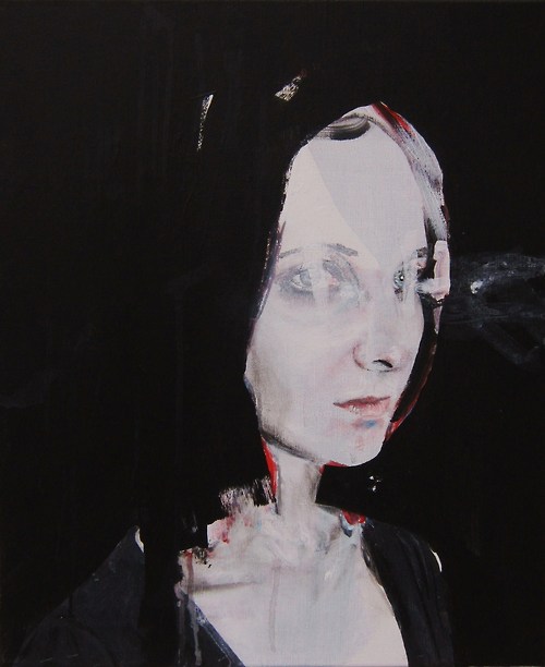 OCEAN; acrylic on canvas; 18x15 in